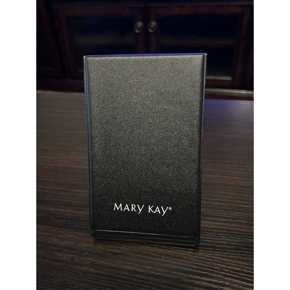 Mary Kay Folding Makeup Mirror Black Travel Vanity Tabletop Stand Mirror Compact